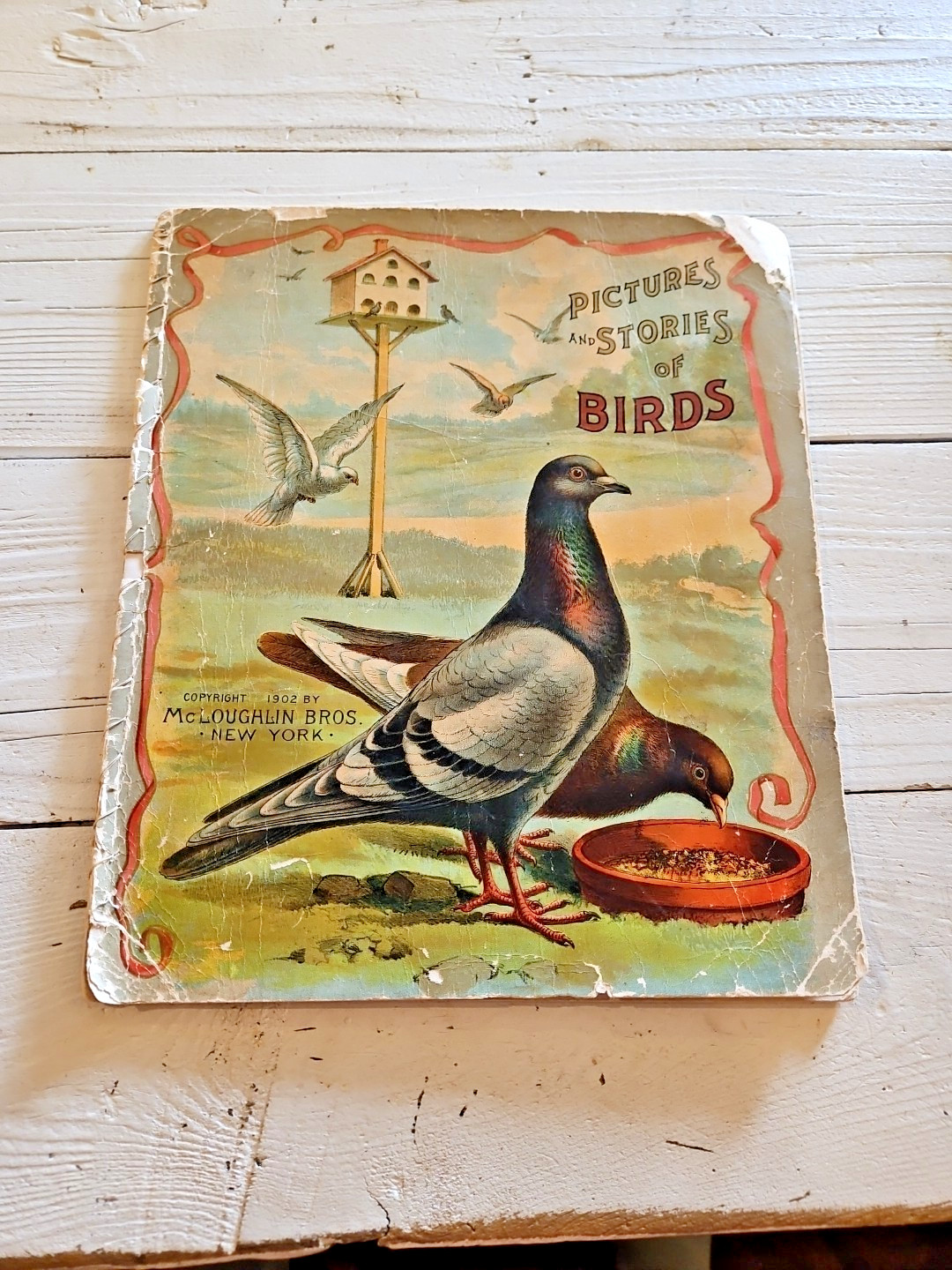 Antique Children's Book Pictures And Stories Of Birds, 1902 McLoughlin Bros