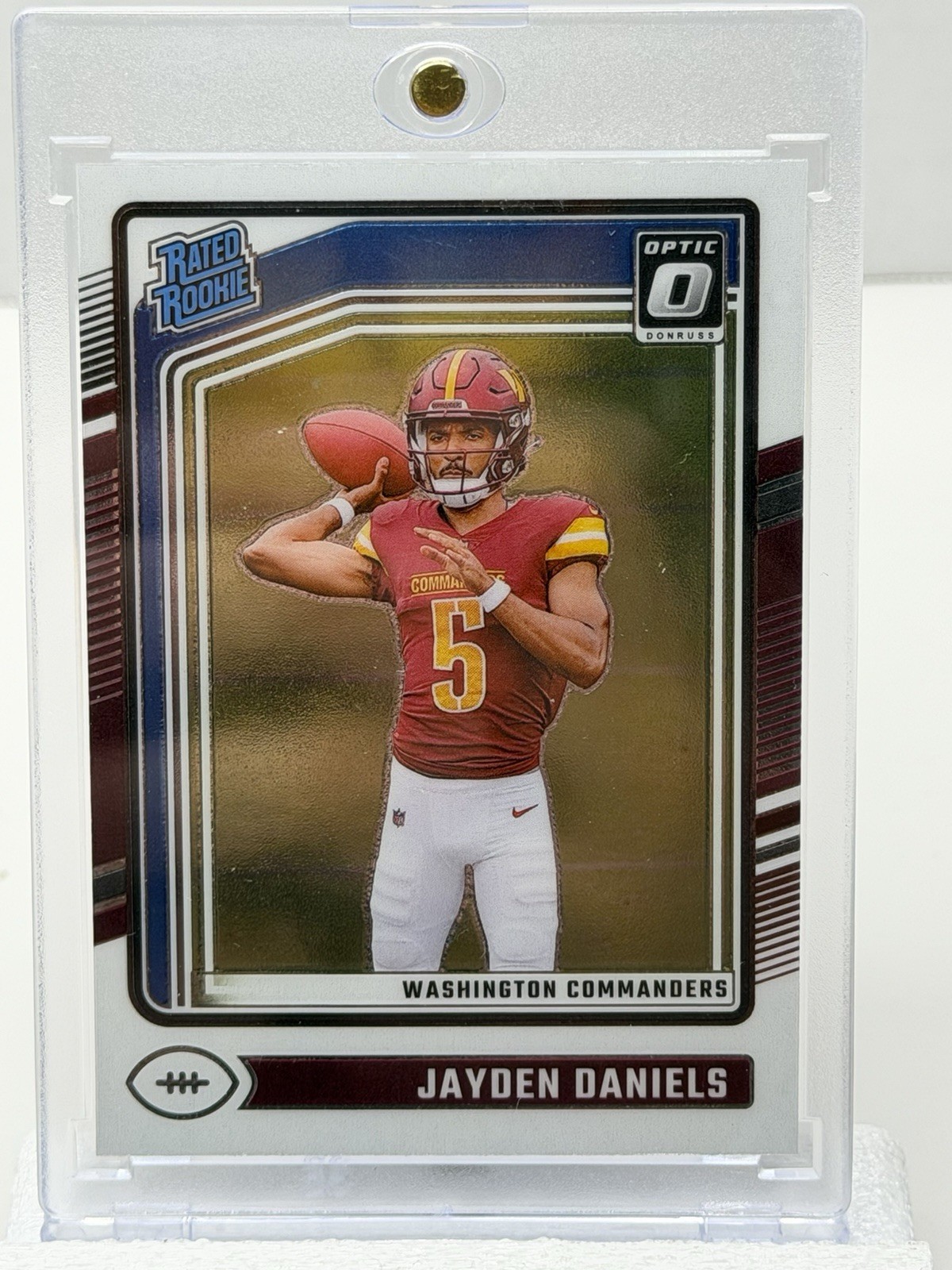 2024 Donruss Optic Jayden Daniels RC Rated Rookie Holo Prizm #248 - Commanders