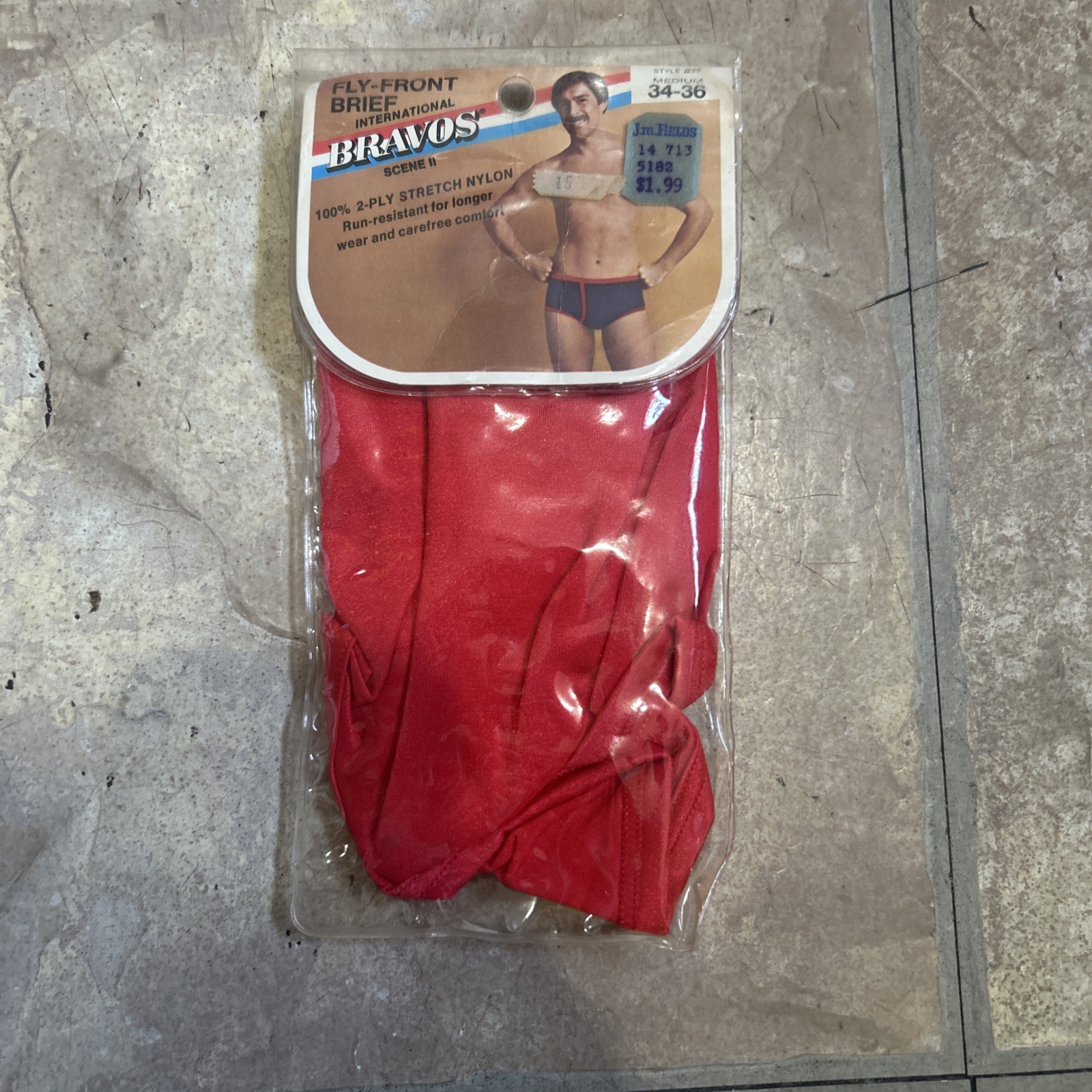 Bravos Scene II Underwear Briefs Vintage 70s NOS medium 34-36 Fly Front Brief Bravos Scene II Underwear Briefs Vintage 70s NOS medium 34-36 Fly Front Brief