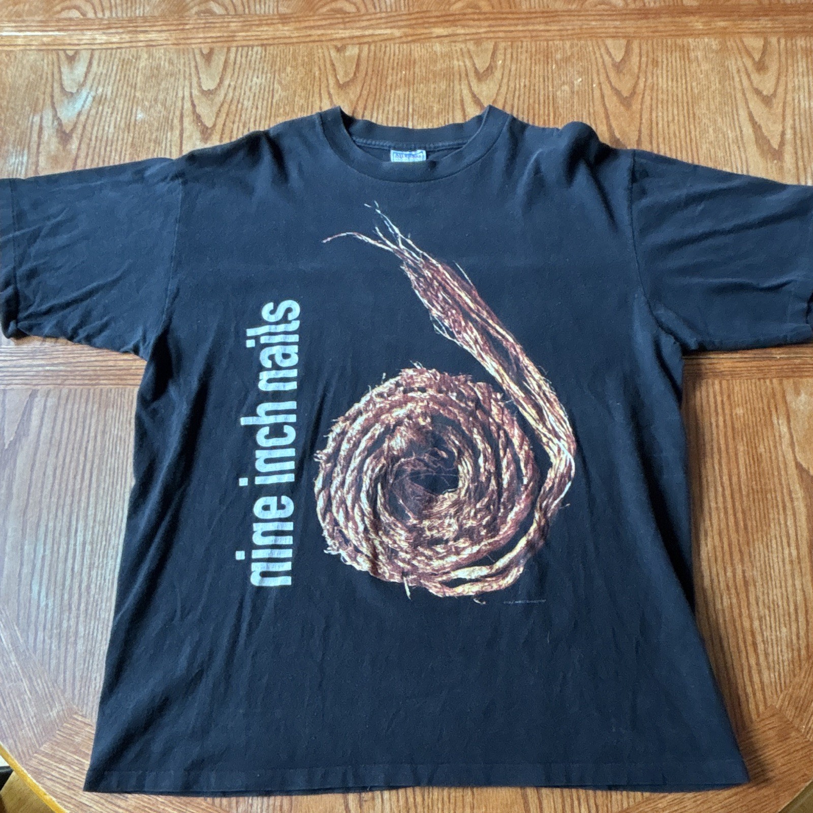 1995 Vintage Nine Inch Nails T-Shirt Further Down The Spiral XL 90s Original NIN