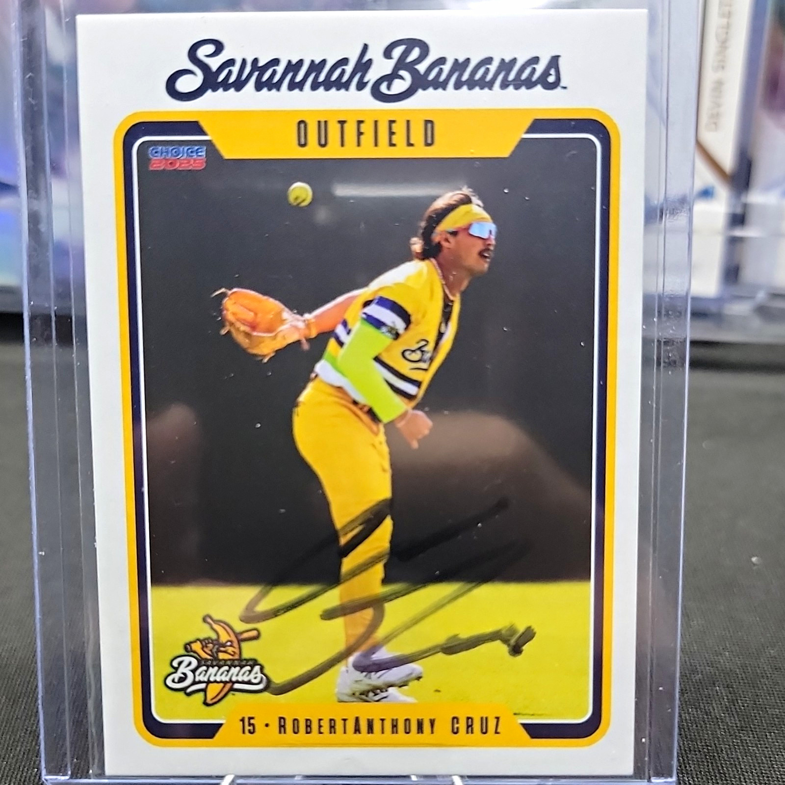 Savannah Bananas 2025 RobertAnthony Cruz #15 Autograph