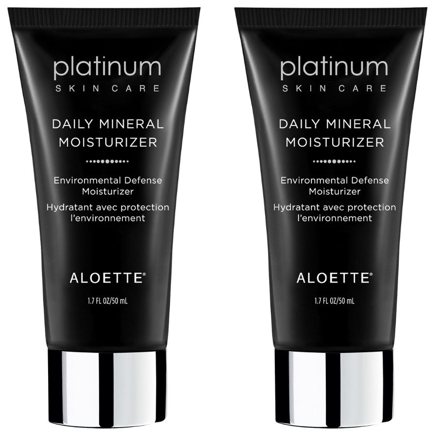 Aloette Daily Mineral Moisturizer 3,4 fl oz - New/Sealed - (Pack of 2)