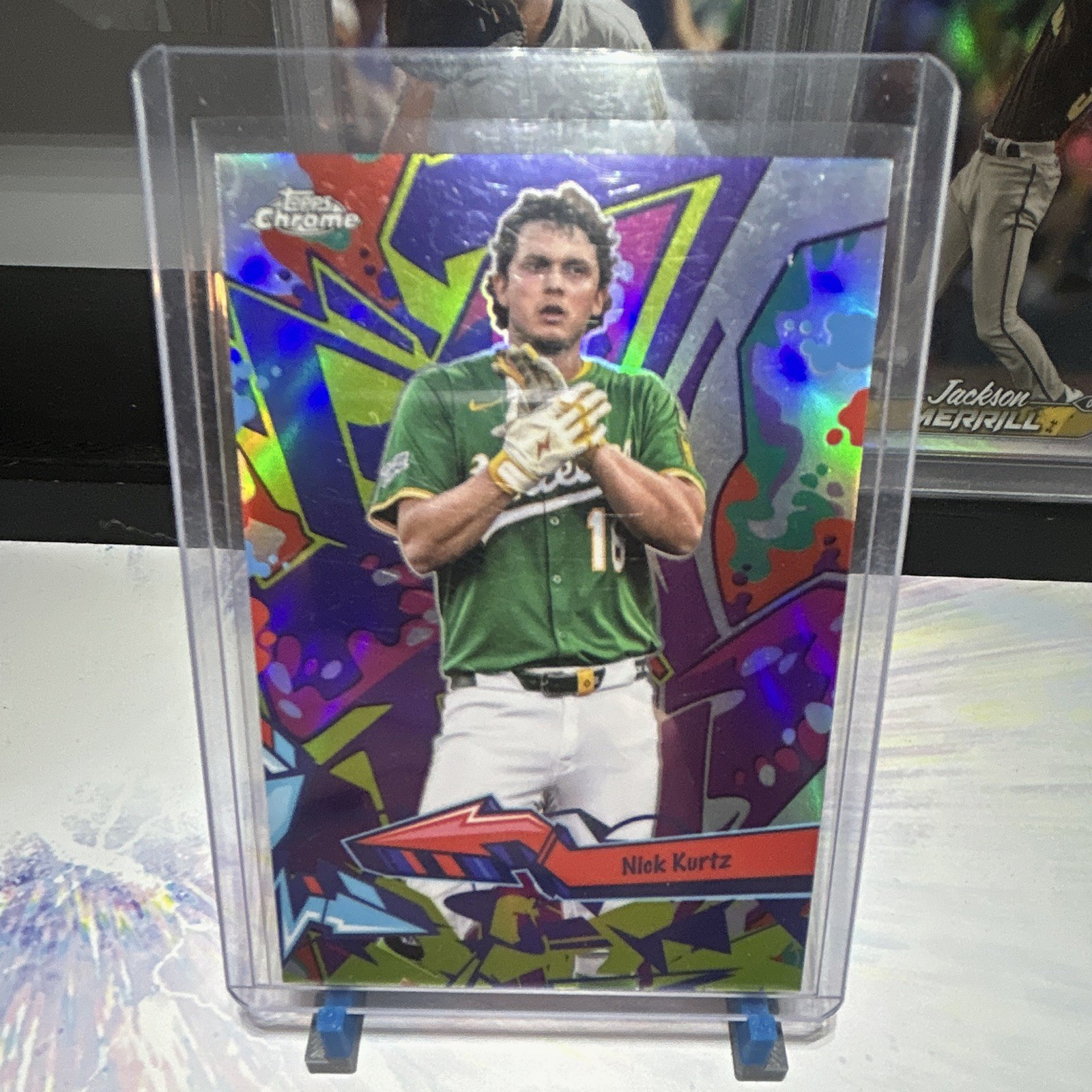 Topps Chrome 2025 Wild Style Nick Kurtz Insert #WST-5 Athletics