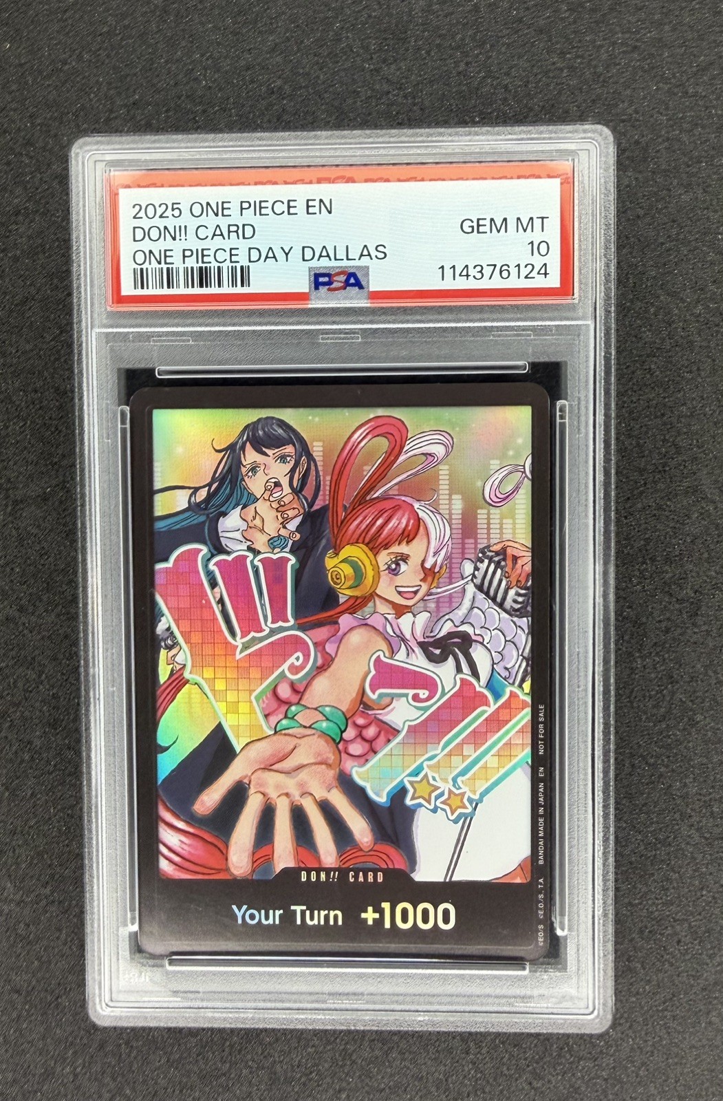 2025 One Piece EN One Piece Day Dallas Don Card PSA 10 GEM MINT 2025 One Piece EN One Piece Day Dallas Don Card PSA 10 GEM MINT
