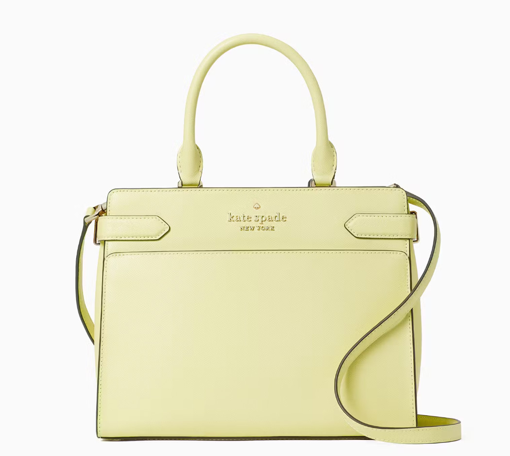 Kate Spade - Staci Medium Satchel - Lemon Fondant - NWT (WKRU6951) Kate Spade - Staci Medium Satchel - Lemon Fondant - NWT (WKRU6951)