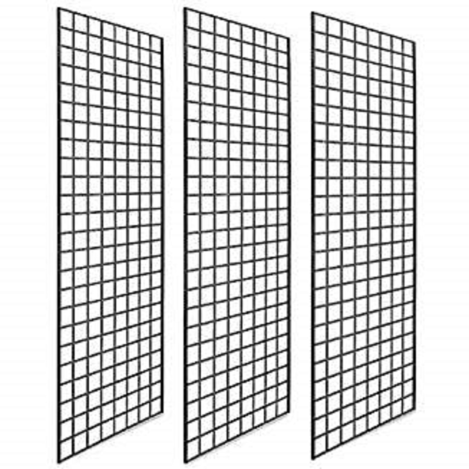 Pack of 3 Gridwall Panels 2x6 BLACK Pack of 3 Gridwall Panels 2x6 BLACK