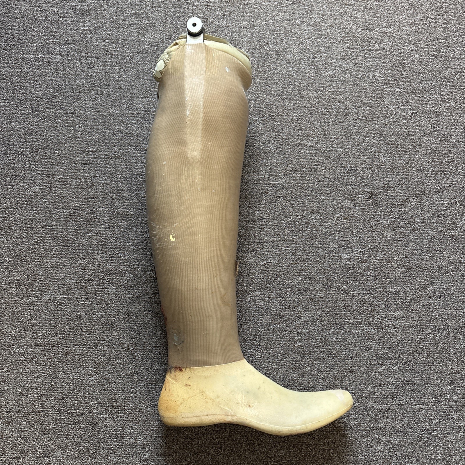 Vintage Prosthetic Leg Kingsley Right Leg Oddity Medical Display Halloween Prop Vintage Prosthetic Leg Kingsley Right Leg Oddity Medical Display Halloween Prop