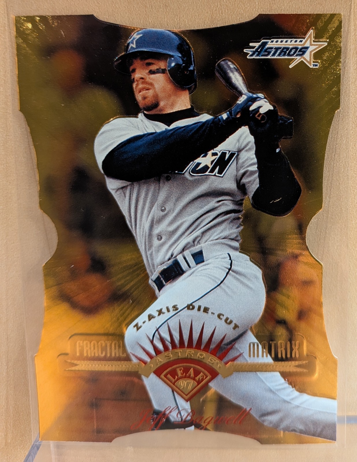 1997 Leaf GOLD FRACTAL MATRIX DIE CUT Z AXIS #54 Jeff Bagwell HOF RARE PARALLEL 1997 Leaf GOLD FRACTAL MATRIX DIE CUT Z AXIS #54 Jeff Bagwell HOF RARE PARALLEL