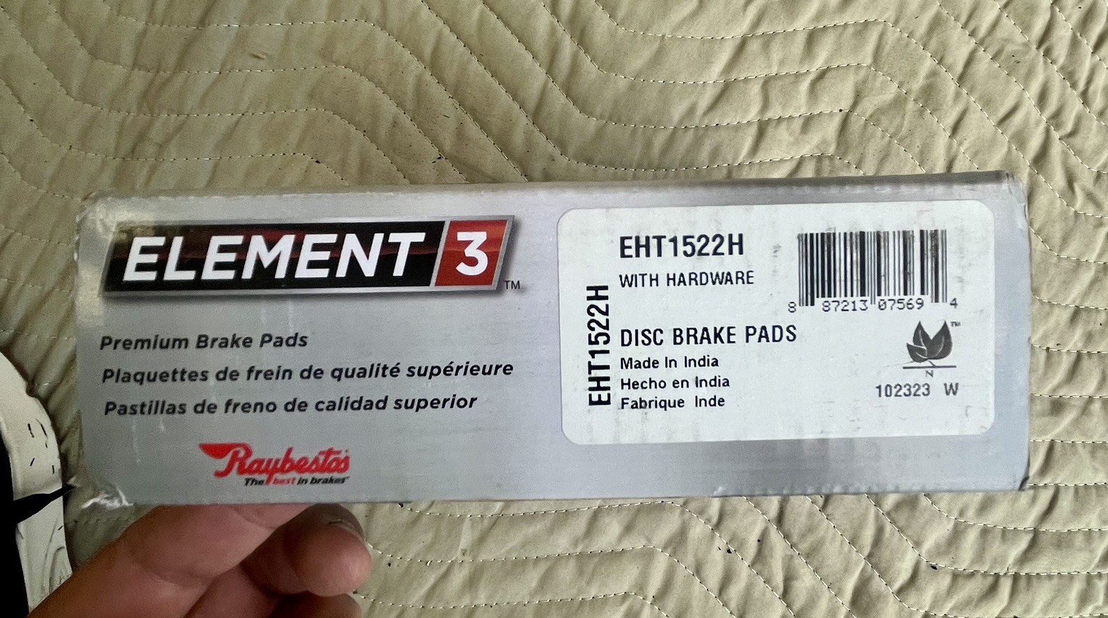 Raybestos Element3 EHT1522H Front Disc Brake Pads w/ Hardware D1522 NEW