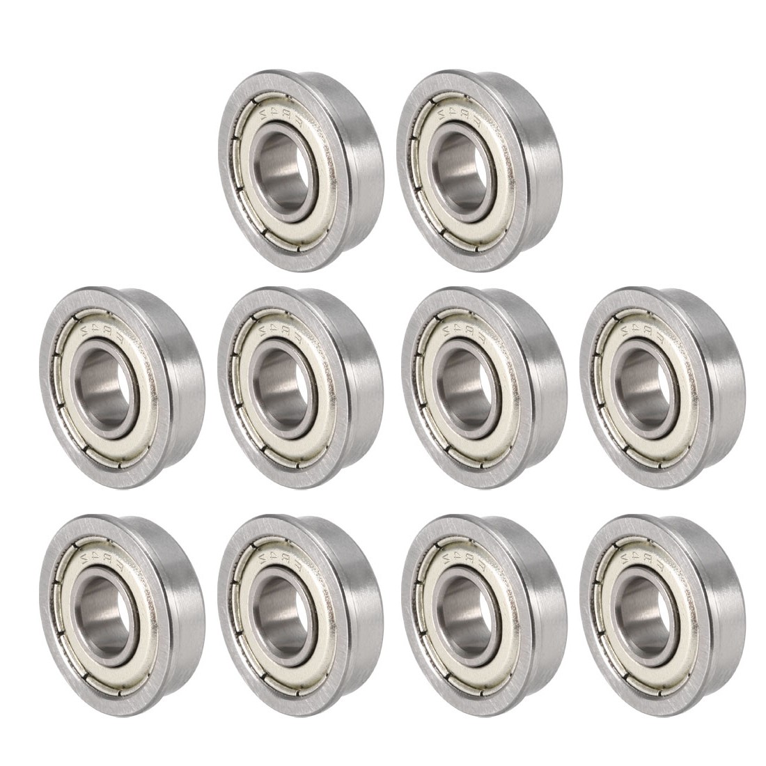 10 x FR4ZZ Flange Ball Bearing for Equipment Shielded Chrome 1/4x5/8x0.2\