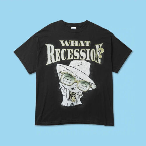 Vintage 2000s Stewie Family Guy What Recession retro style T shirt