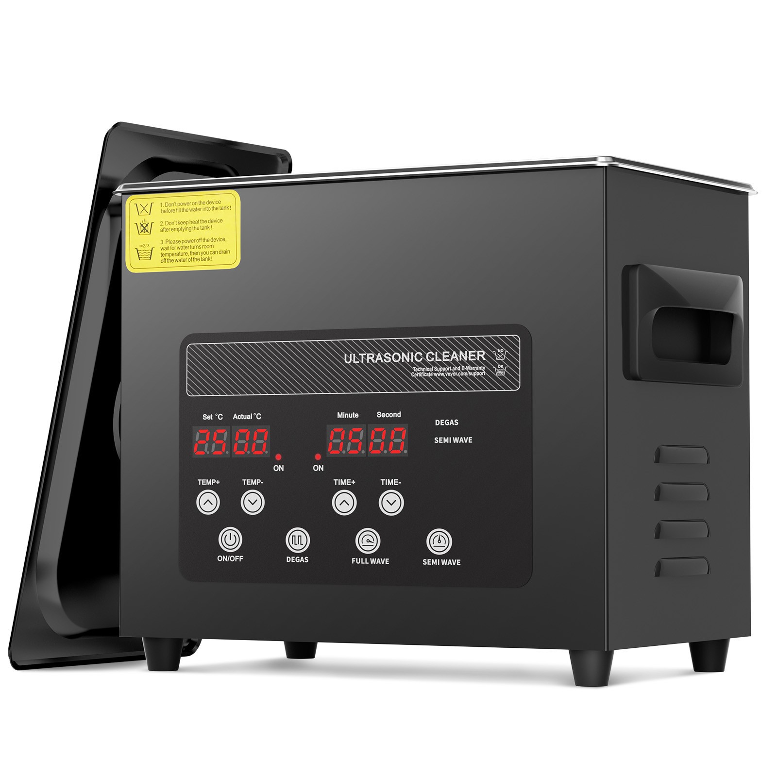 Uimoso 3L Ultrasonic Cleaner Cleaning Machine with Basket Heater and Timer 120W