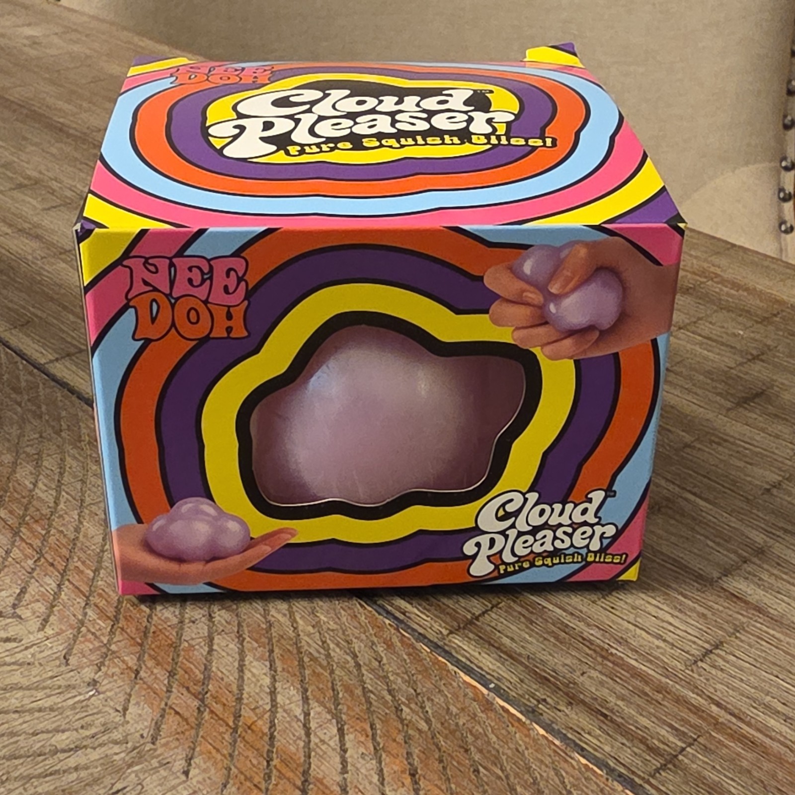 Nee Doh Cloud Pleaser Soft Squishy Doh Squeeze Toy, Purple