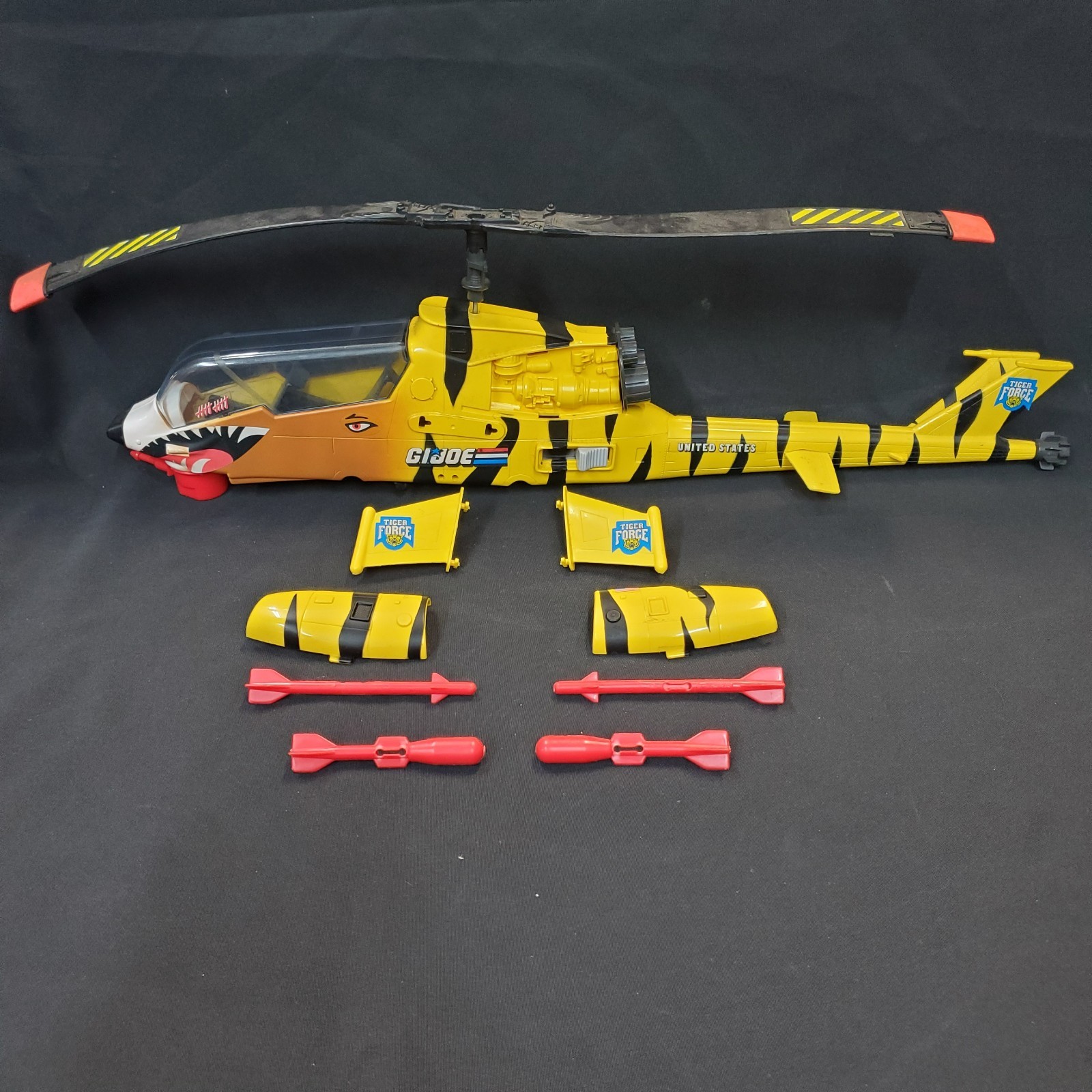 Vintage Hasbro G.I. Joe GI Joe Tiger Force Tiger Fly Helicopter (Not Complete)