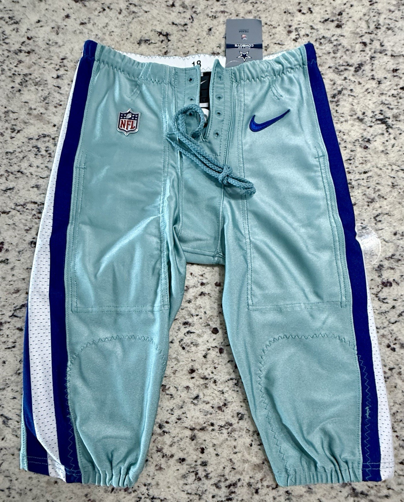 Authentic Nike Dallas Cowboys NFL Game Used Nike Football Pants Size 28 To 42