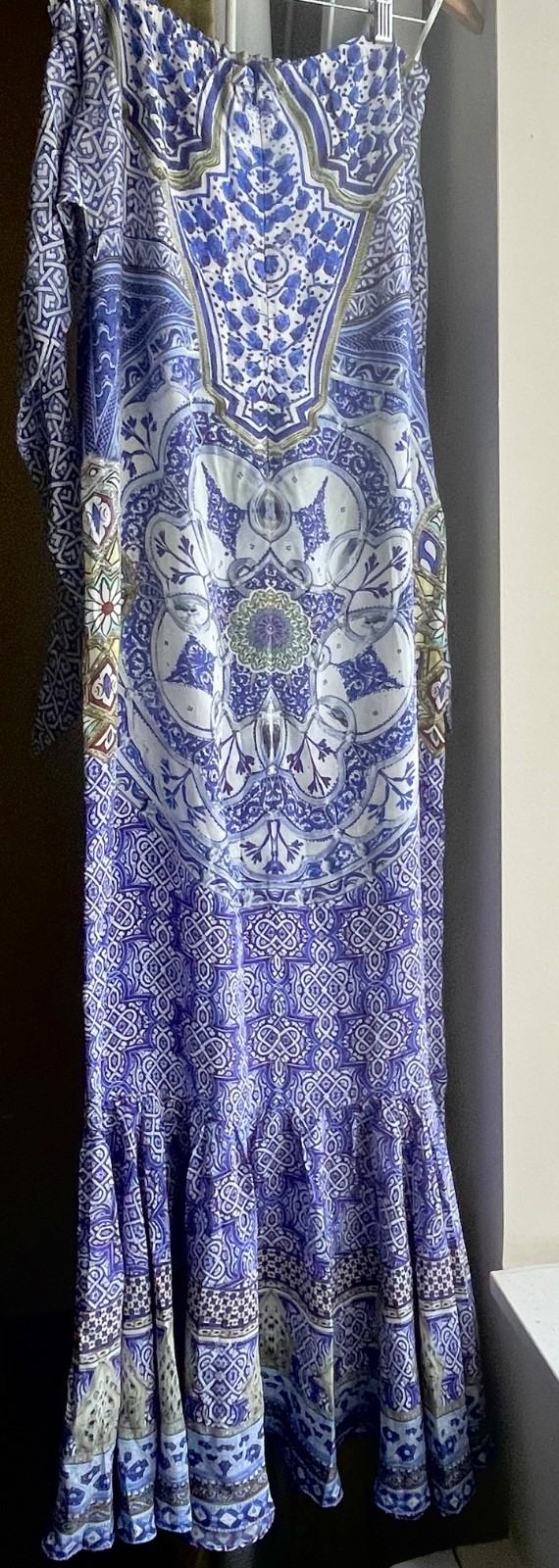 Stunning Camilla Franks silk strapless long dress \