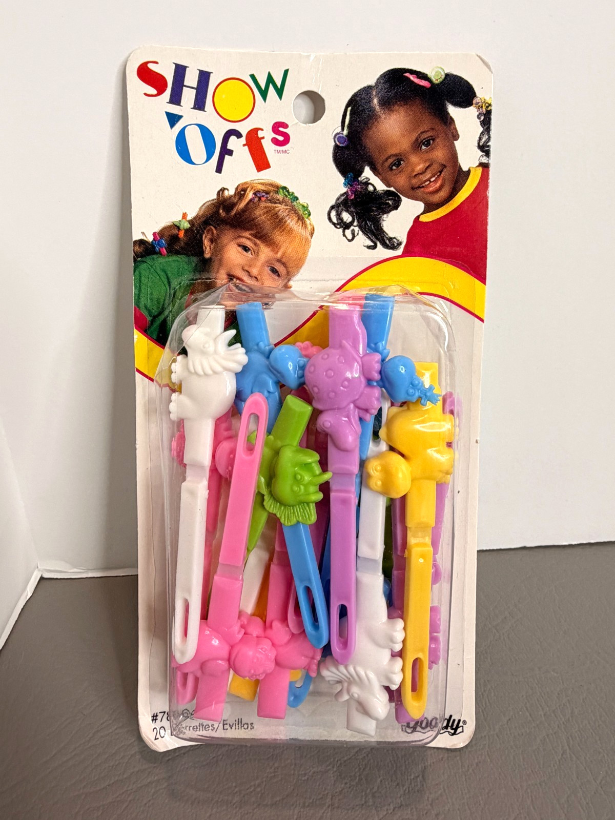 Vintage Goody Show Offs Barrettes/Evillas 20 Per Box Dinosaurs 1990\'s New