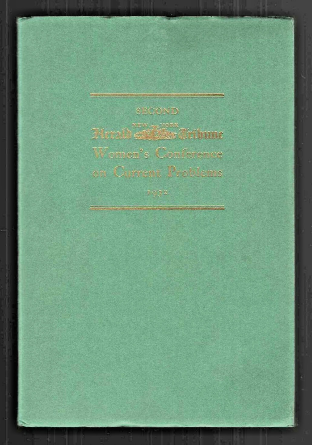 2nd Women\'s Conference on Current Problems 1932 vintage 1930s convention report