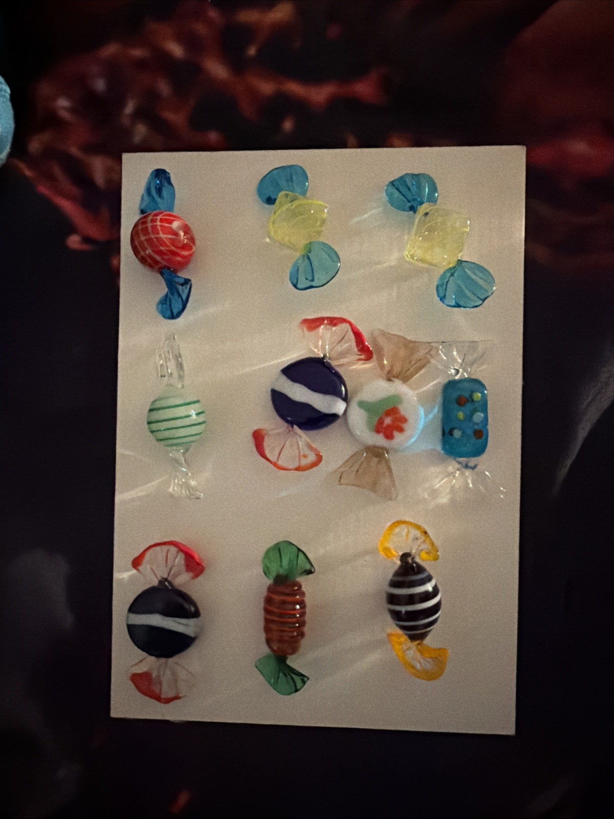 Murano Hand-Blown Glass Candies Decorative Art Pieces 10-Pack Murano Hand-Blown Glass Candies Decorative Art Pieces 10-Pack