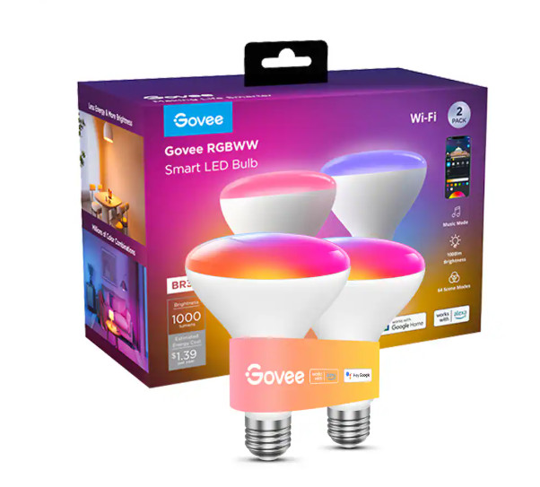 *4 PACK* Govee RGBWW Smart LED Bulb- NEW - OPEN BOX *4 PACK* Govee RGBWW Smart LED Bulb- NEW - OPEN BOX