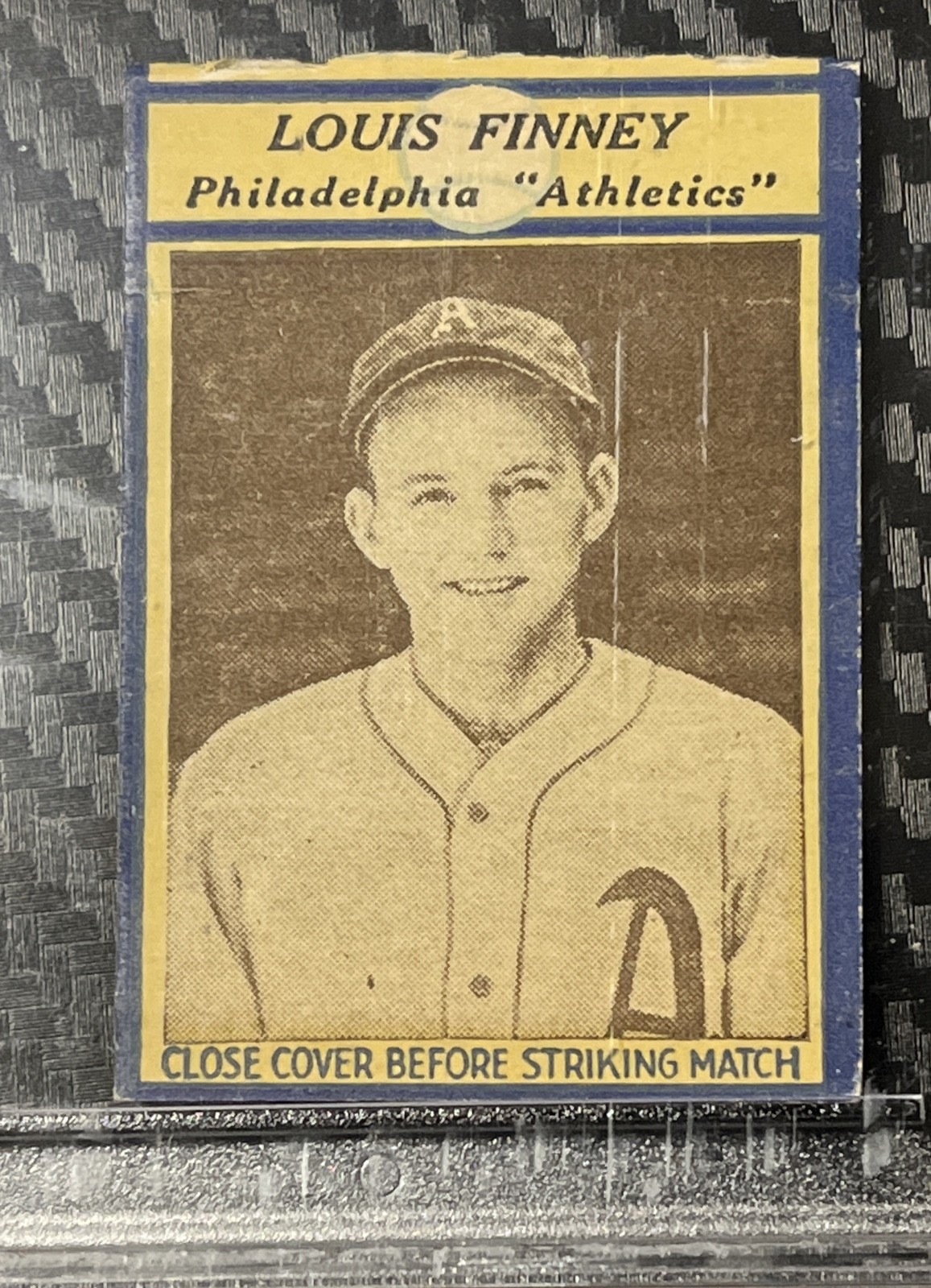 1935-36 Diamond Matchbooks - U3-1 Lou Finney (RC)