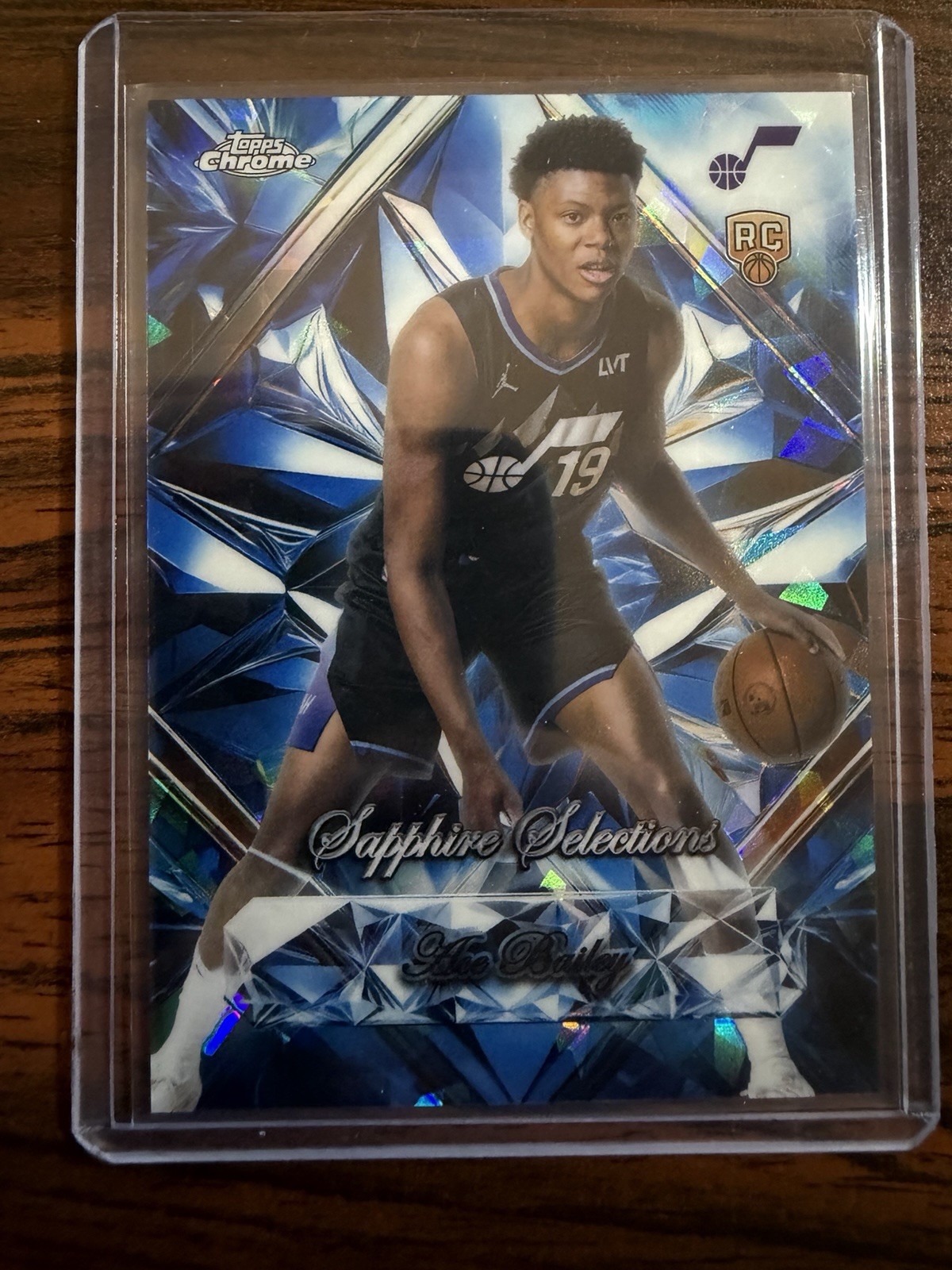 2025-26 Topps Chrome Sapphire Selections Ace Bailey RC #SS-5 Jazz SP JY26 2025-26 Topps Chrome Sapphire Selections Ace Bailey RC #SS-5 Jazz SP JY26