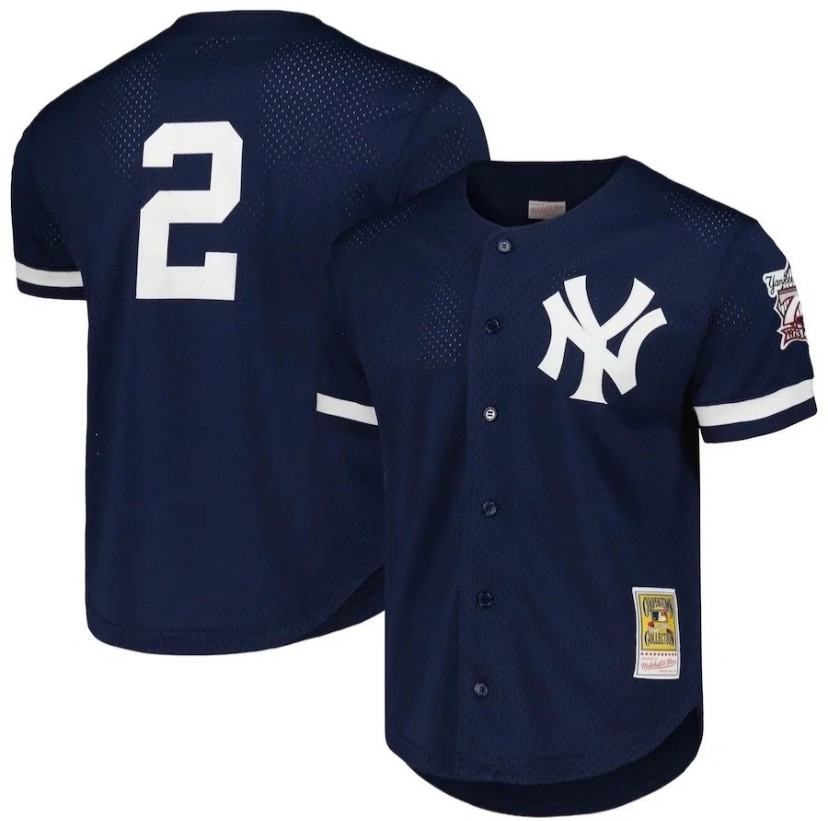 Derek Jeter Retro Yankees Cooperstown Navy Mitchell&Ness Jersey- New *ALL SIZES* Derek Jeter Retro Yankees Cooperstown Navy Mitchell&Ness Jersey- New *ALL SIZES*