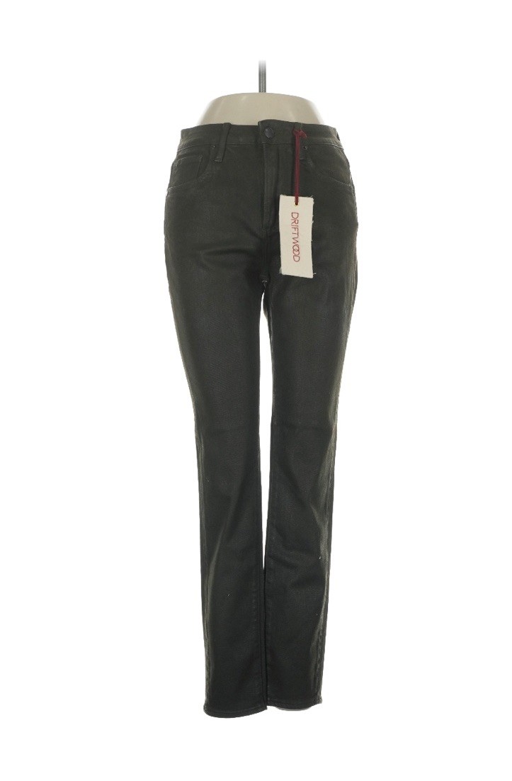 NWT Driftwood Jackie Coated Skinny Jeans in Dark Olive Green Women\'s Size 25 NWT Driftwood Jackie Coated Skinny Jeans in Dark Olive Green Women\'s Size 25