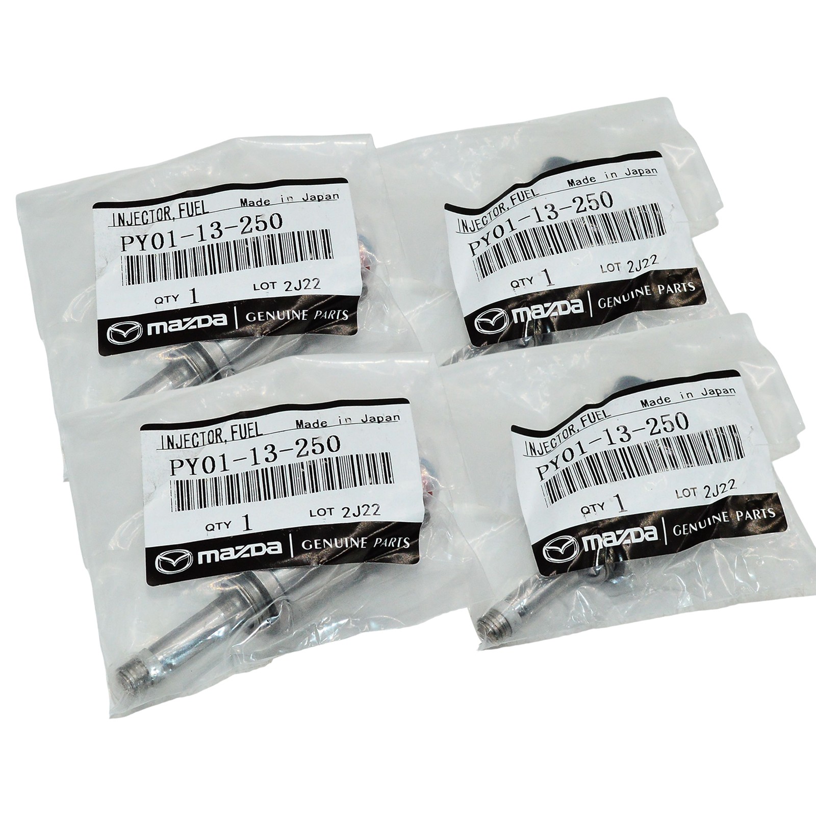 OEM 2014-2025 Genuine Mazda CX-5 2.5L Engine Fuel Injector Kit PY01-13-250 4PCS