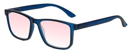 Calabria FL-41 Tint Reading Glasses in Blue+0.75 Migraine Relief Light Sensitive