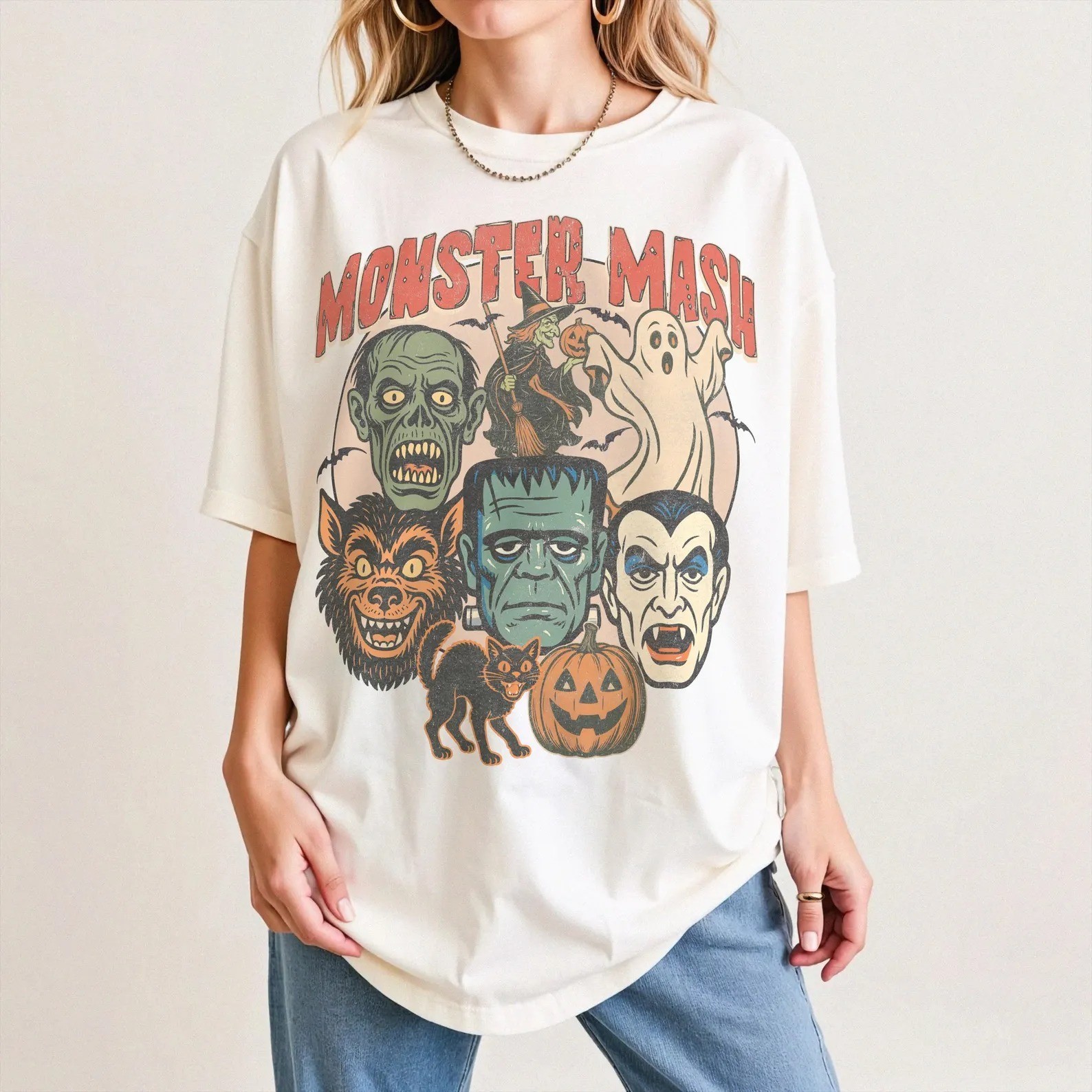  Monster Mash Shirt: Retro Halloween Spooky Season Tee