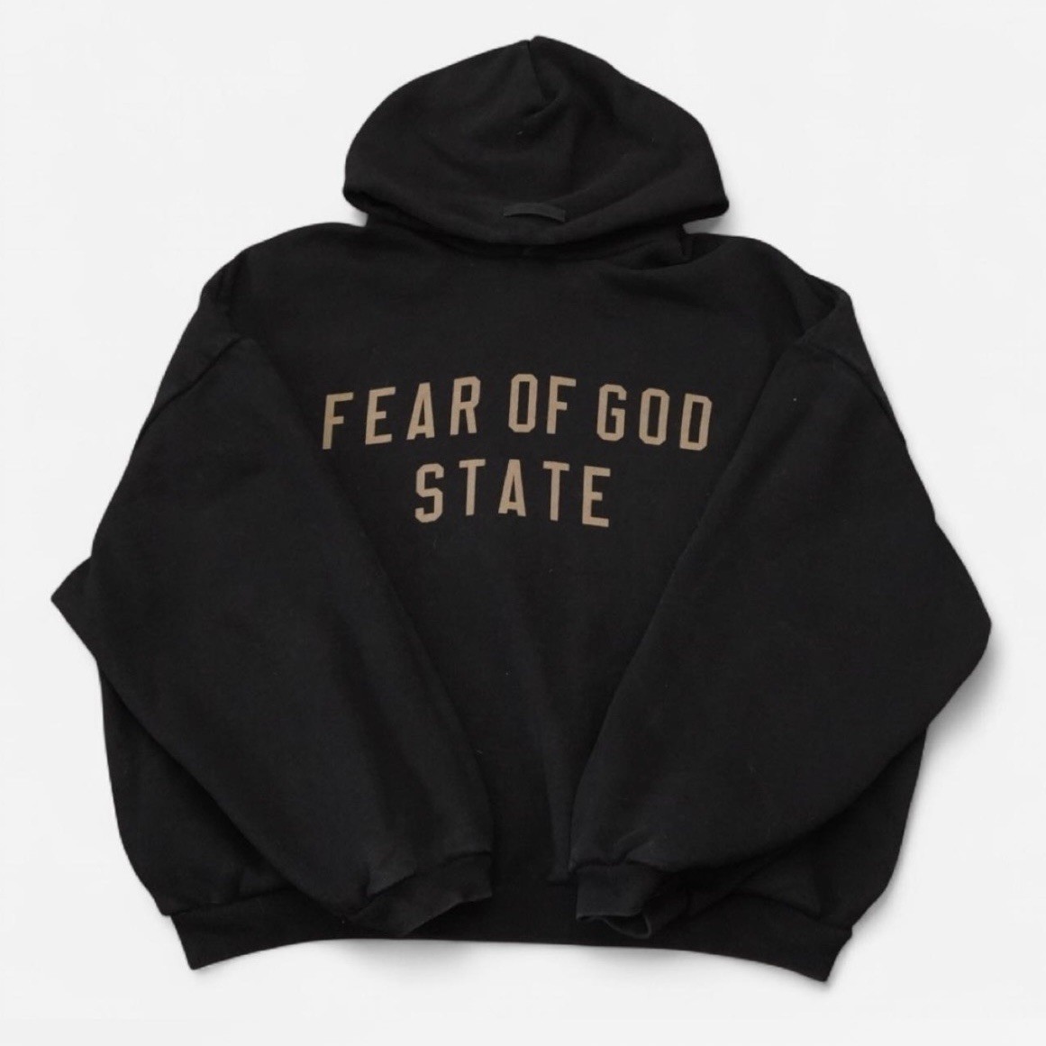 Fear of God State Essentials Black Gold Mens Small Oversized FOG