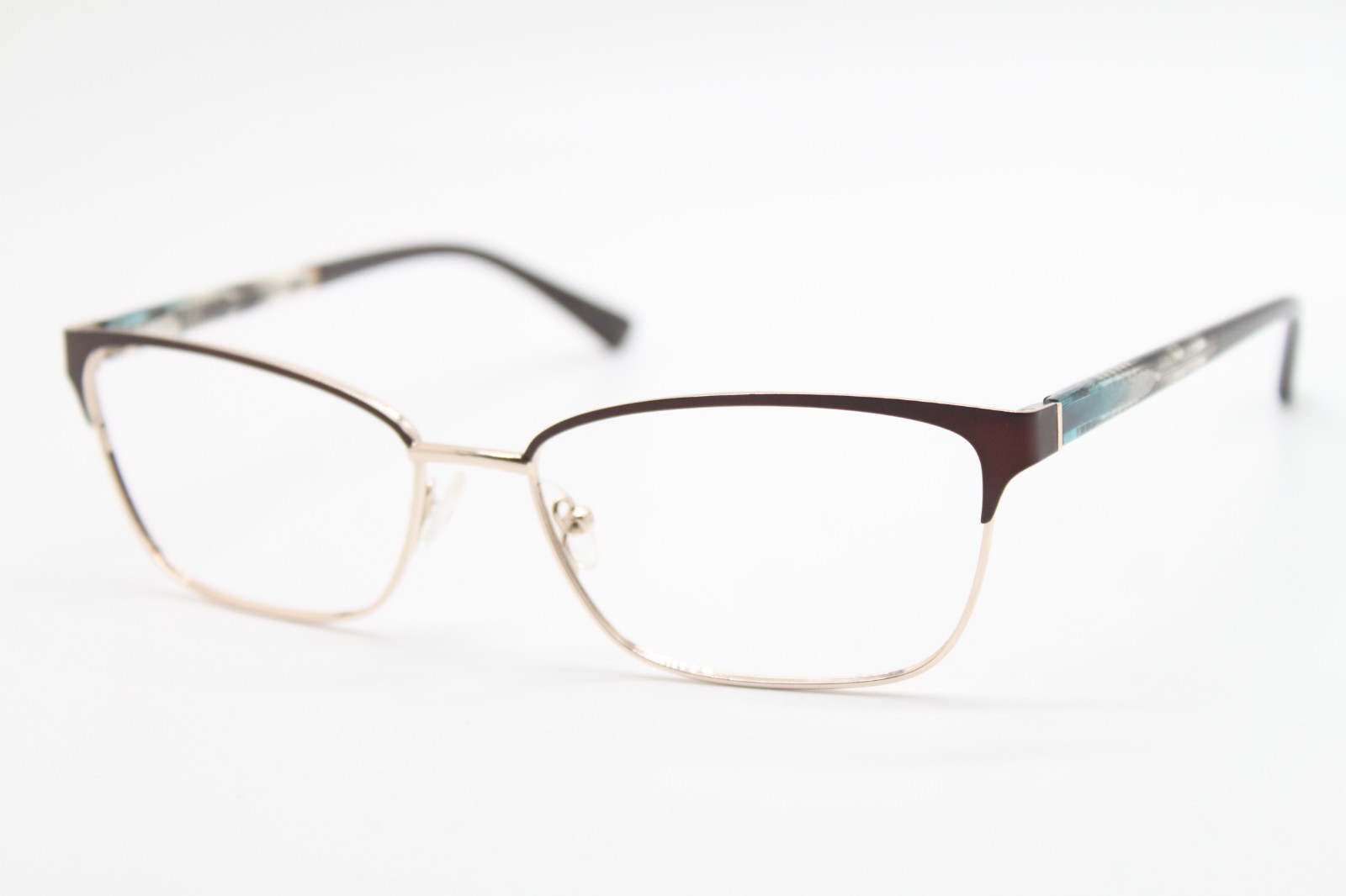 NEW NICOLE MILLER BRISTOL C02 BROWN GOLD AUTHENTIC EYEGLASSES 58-17