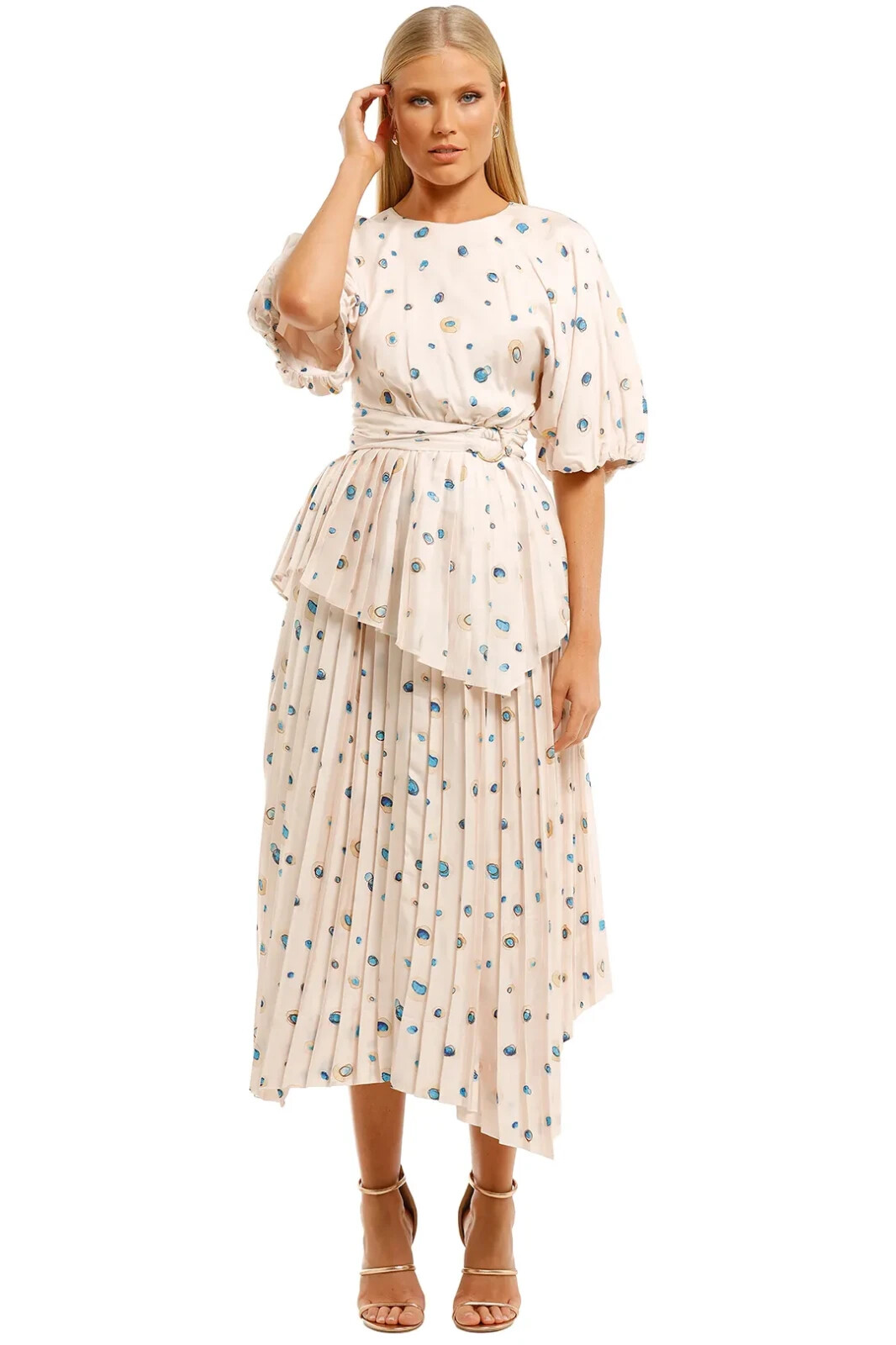 AJE Overture Pleat Blouse and Skirt Set Saytime Event Size 6 AU Formal pre owned