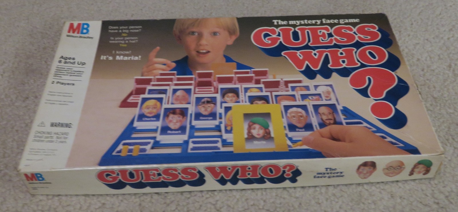 Guess Who? Vintage 1991 Board Game Milton Bradley Complete w/ Instructions  