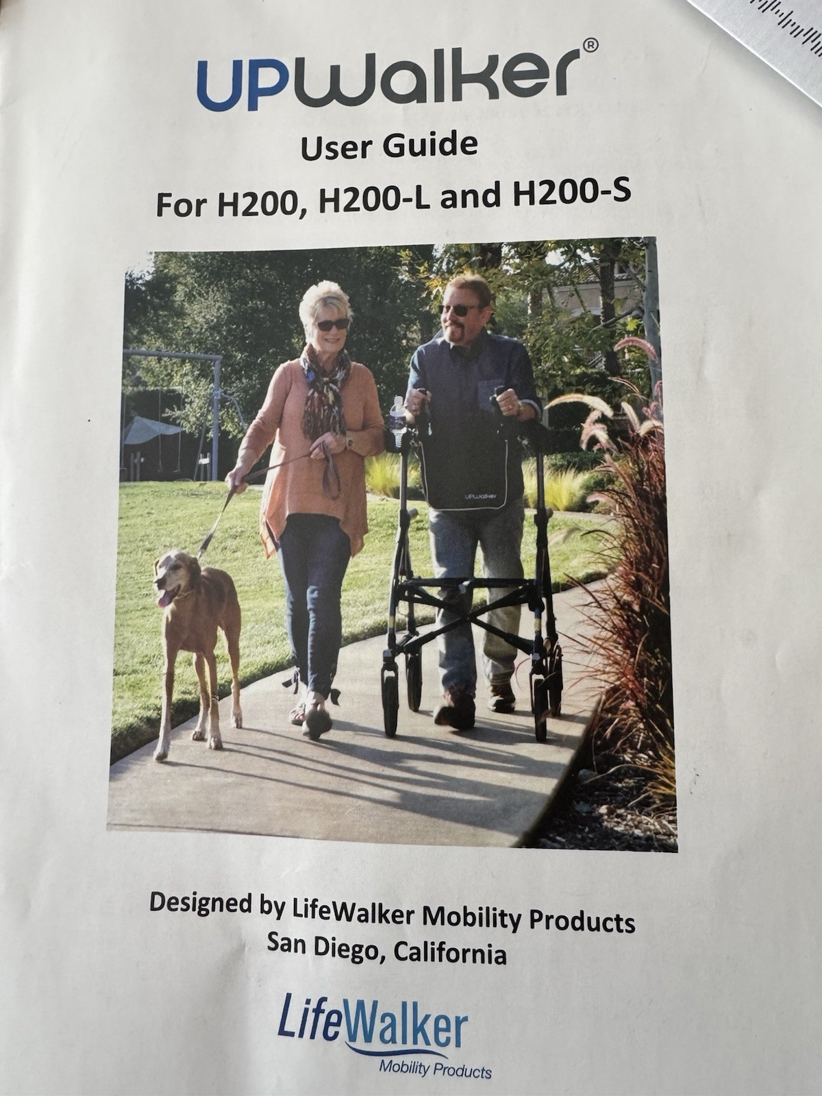 UpWalker EZ Lite Upright Walker Standing Rollator Walker Lightweight Seat Back