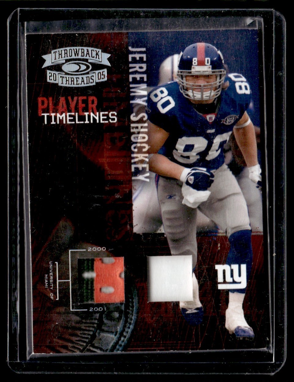 2005 Donruss Throwback Threads Player Timelines Dual Material Prime Jeremy 2005 Donruss Throwback Threads Player Timelines Dual Material Prime Jeremy