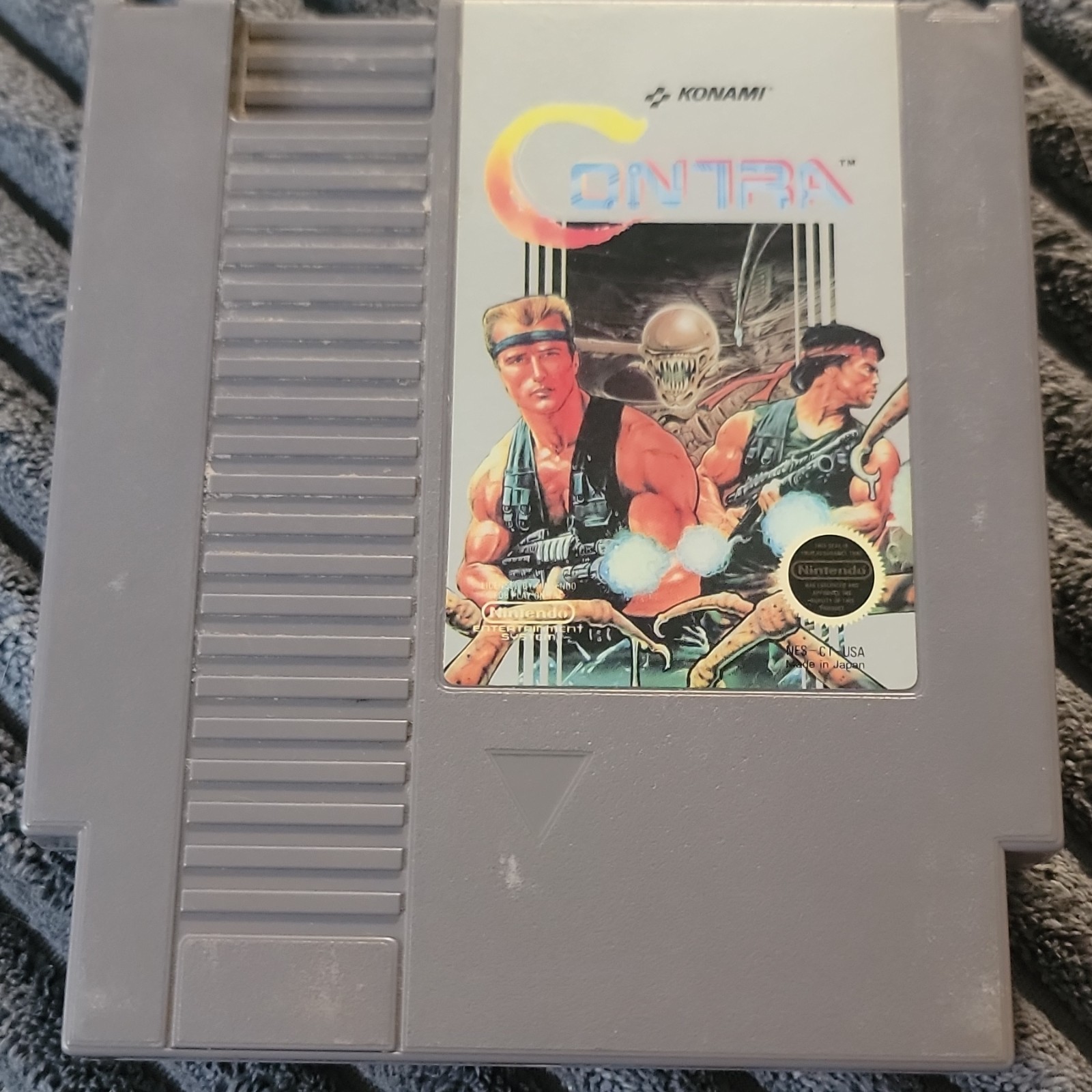 Contra Konami NES Nintendo Video Game Authentic Cartridge TESTED Vintage