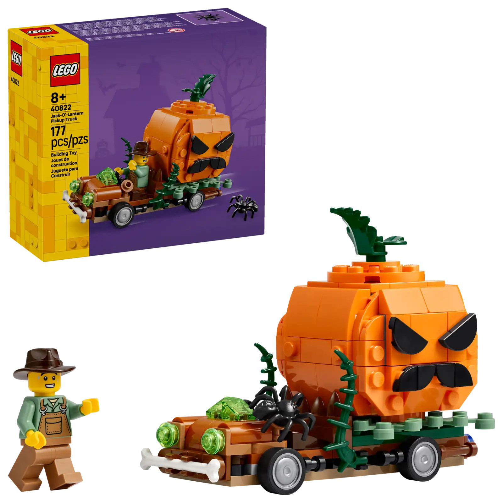 LEGO Jack-O\'-Lantern Pickup Truck Set (40822)