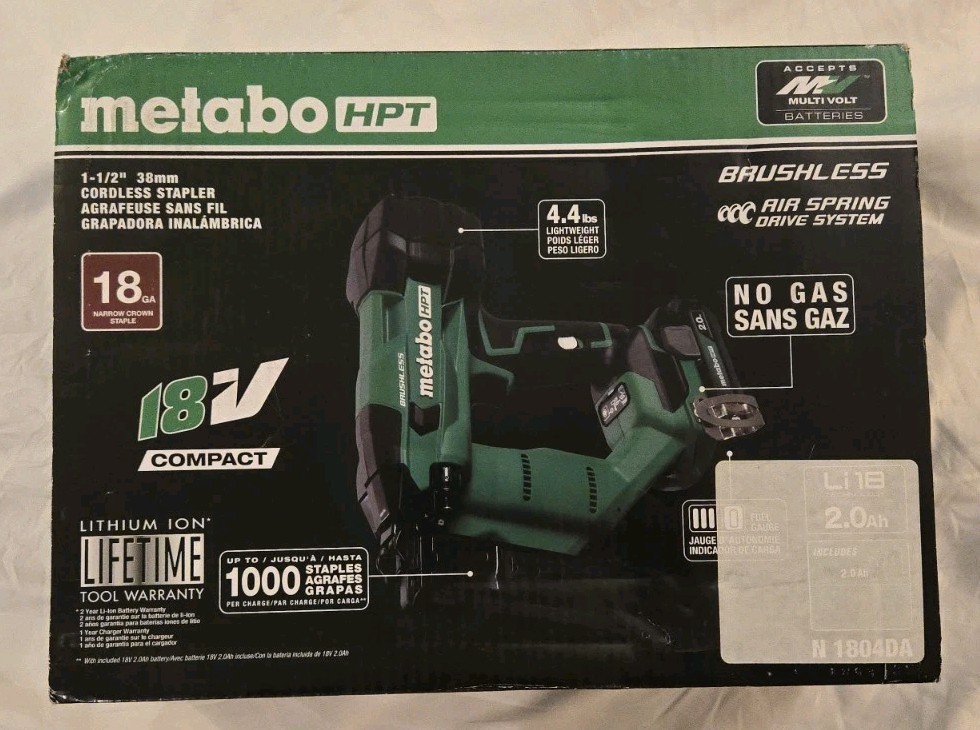 Metabo HPT N1804DA 18V Cordless 18 Gauge 1-1/2