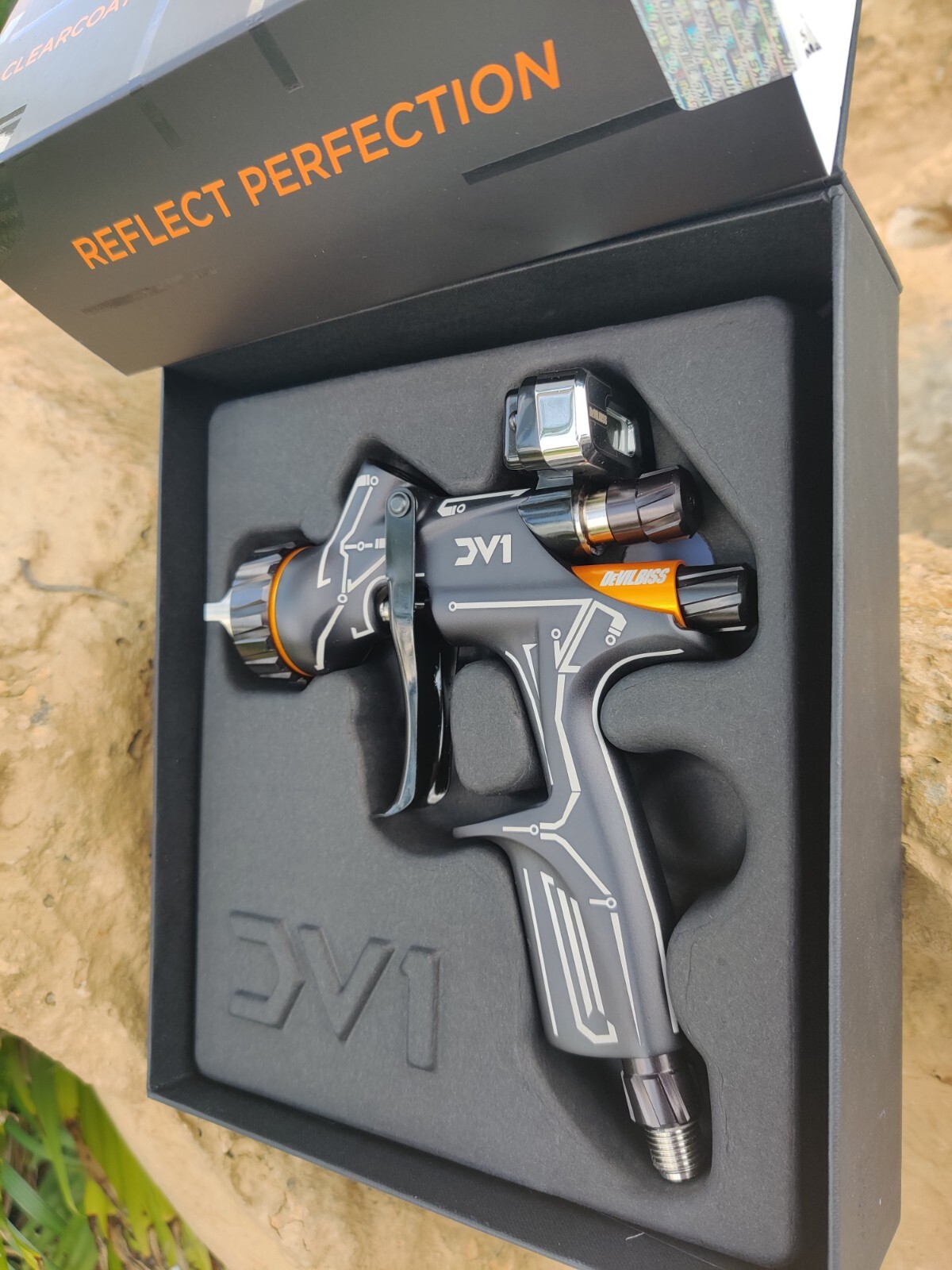 Devilbiss 905912 DV1 Clearcoat Circuit Spray Gun Digital Replaces 704521