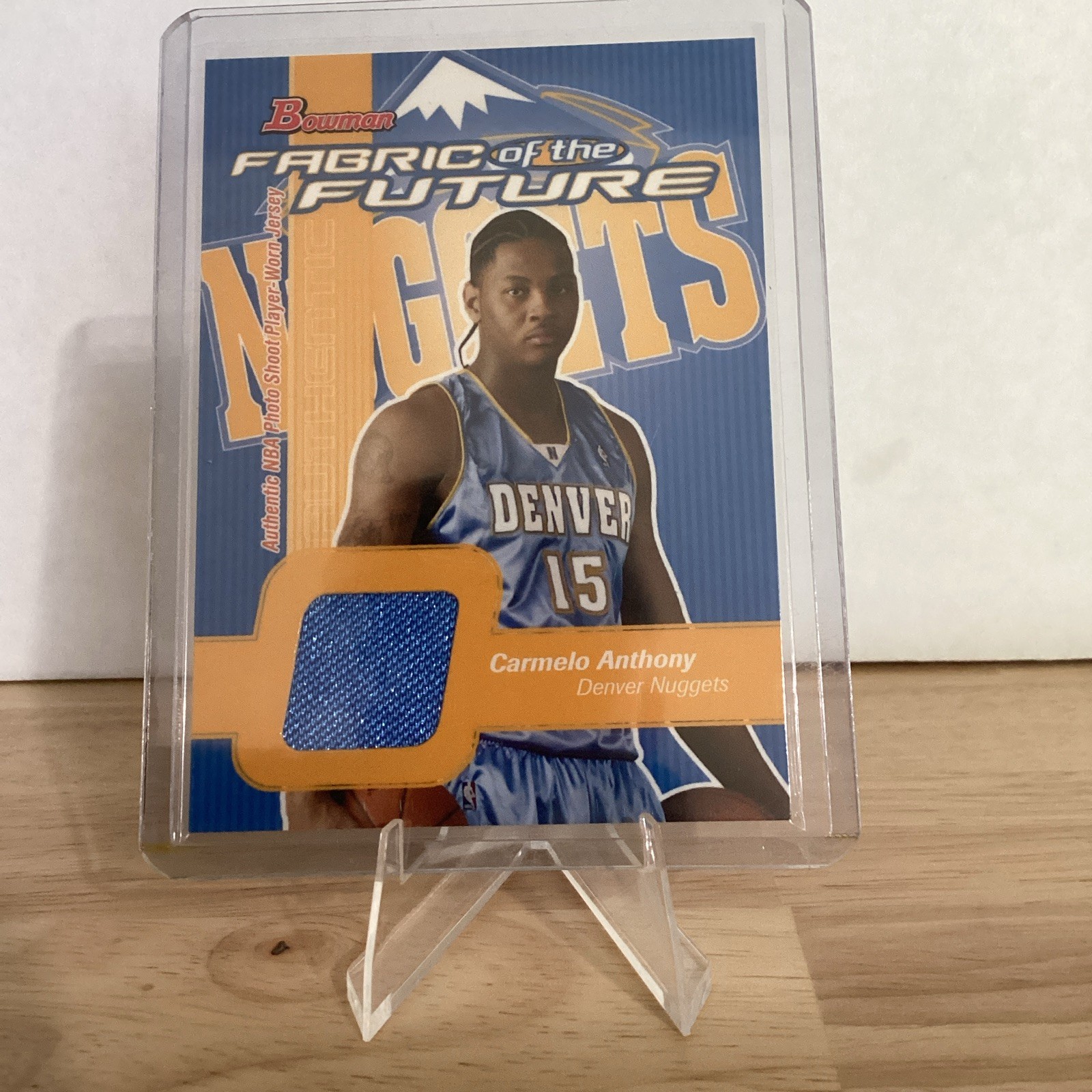 Topps 2003-04 Fabric of the Future Carmelo Anthony RC Jersey #FF-CA Topps 2003-04 Fabric of the Future Carmelo Anthony RC Jersey #FF-CA