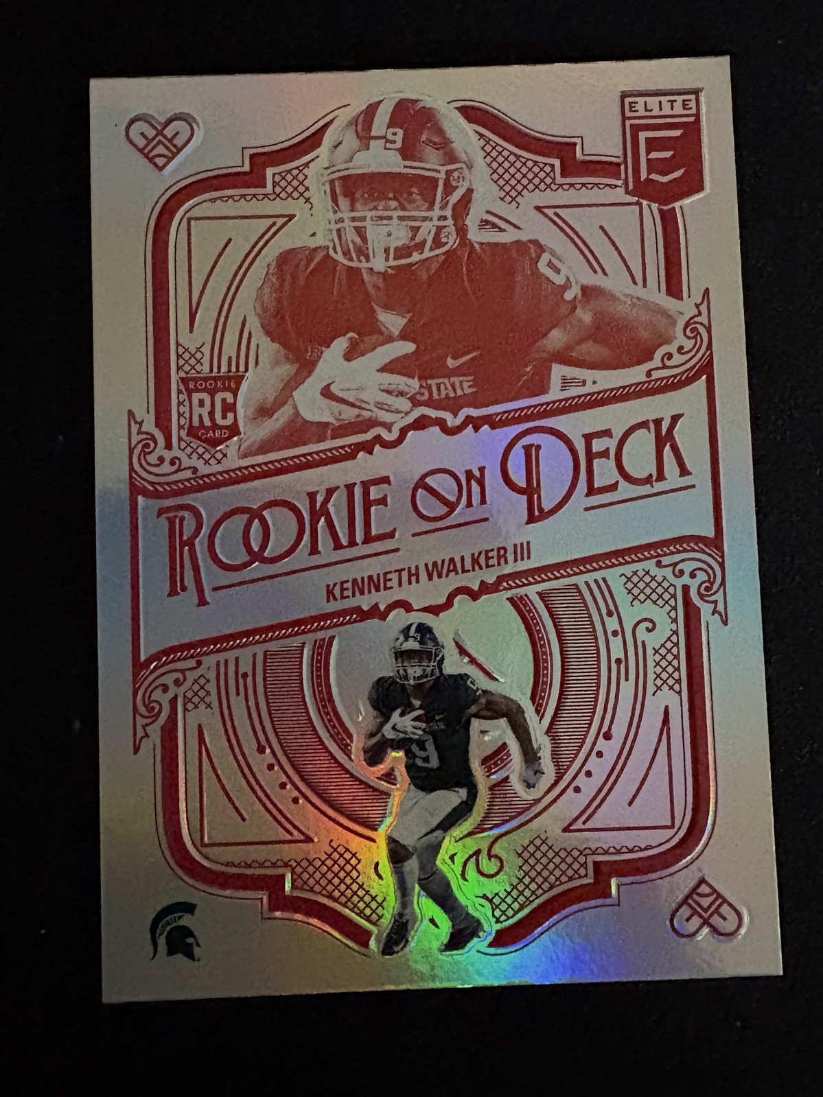2022 Panini Donruss Elite - Rookie on Deck Kenneth Walker III #RD-8 (RC)