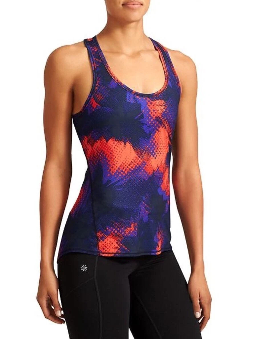 Athleta Chi Racerback Tank Top Multicolor Womens XS Athletic Yoga Running Gym Athleta Chi Racerback Tank Top Multicolor Womens XS Athletic Yoga Running Gym