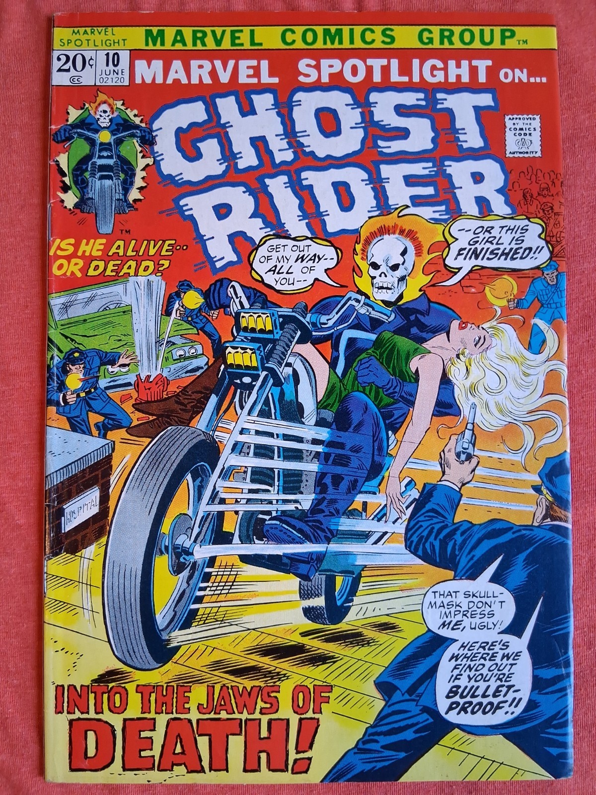 MARVEL SPOTLIGHT #10 EARLY GHOST RIDER APPEARANCE 1972 Comic MCU Ryan Gosling