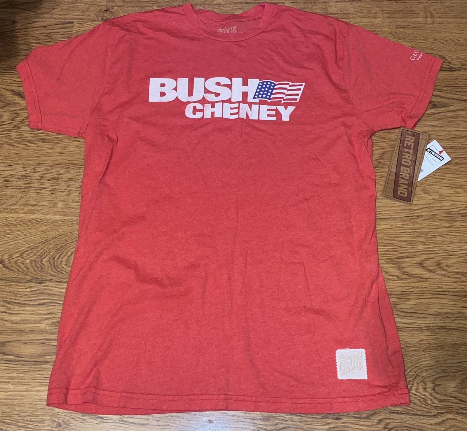 NWT Retro Brand George W Bush Presidential Center Bush Cheney Shirt Large NWT Retro Brand George W Bush Presidential Center Bush Cheney Shirt Large