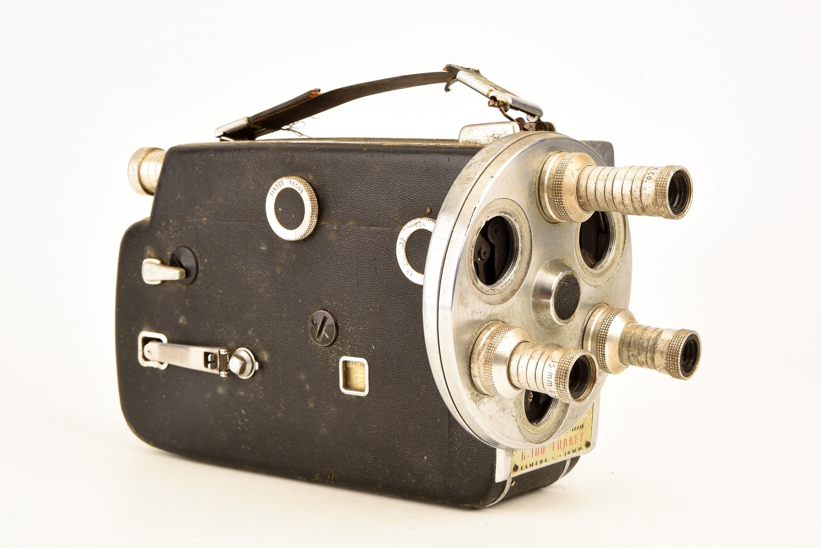 Cine Kodak K100 Turret 16mm Movie Camera Body 15 25 75mm Finders Vintage V33
