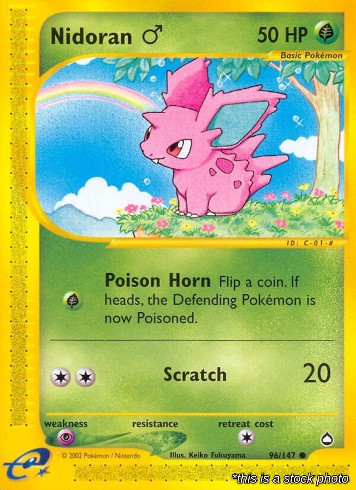 Nidoran M 096/147 AQ Pokemon DM