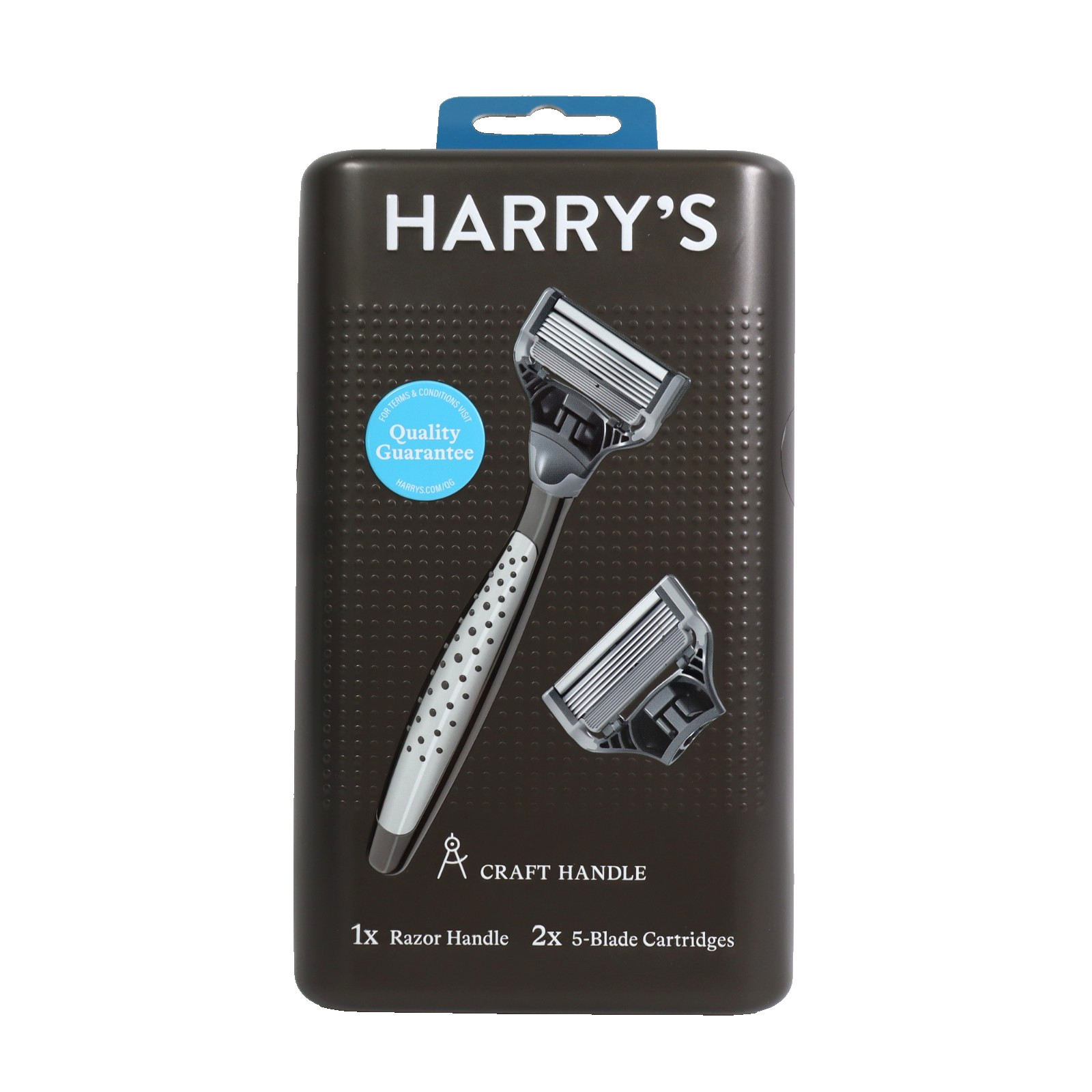 Harry\'s Men\'s CRAFT Handle Razor &  (2) 5 Blade Cartridges Refills