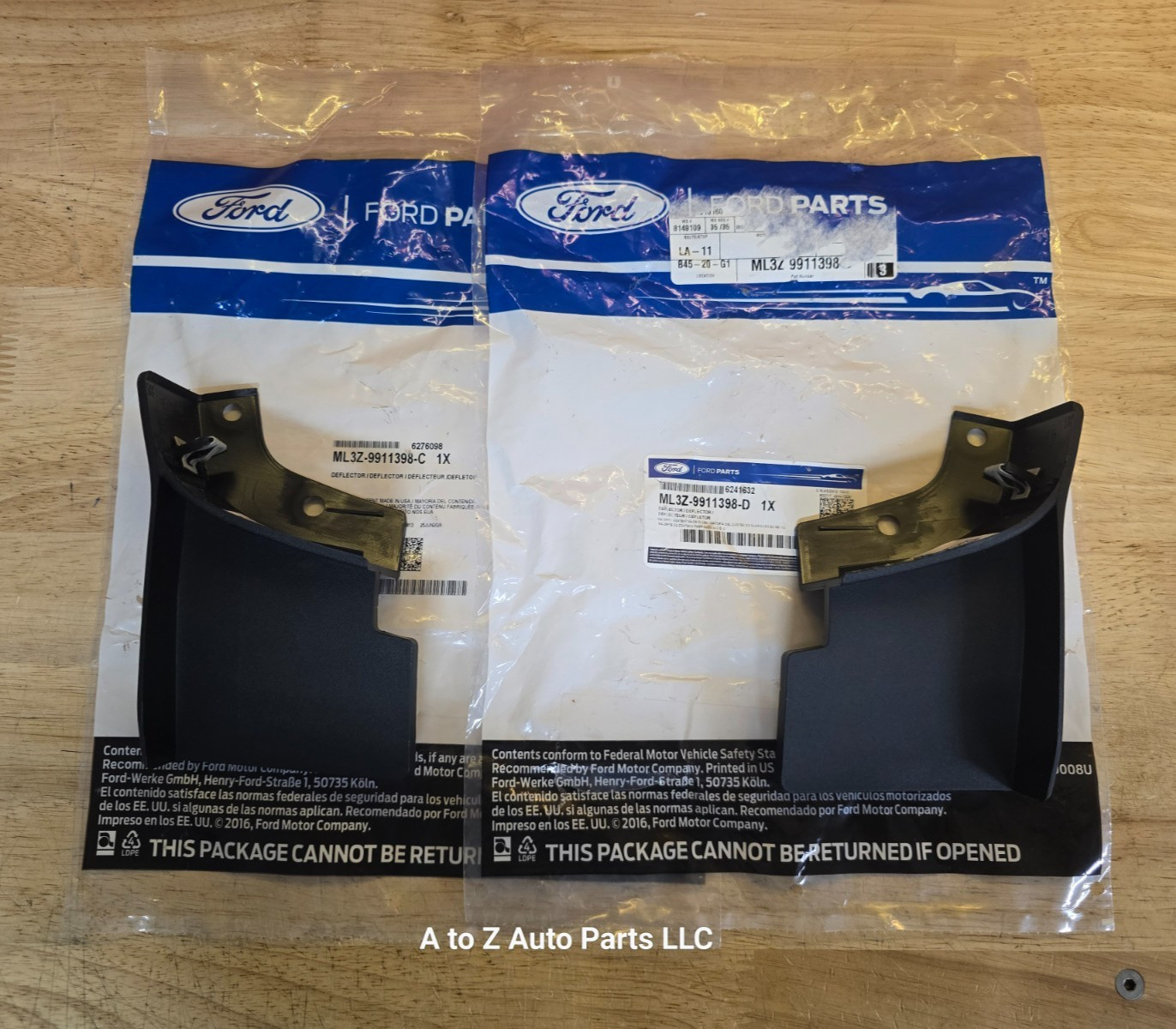 NEW 2021-2026 Ford F150 Mud Flap Splash Guards RH & LH FRONT OF REAR Tire, OEM